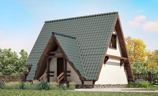 070-003-П Проект двухэтажного дома мансардный этаж, миниатюрный домик из дерева Горно-Алтайск | Проекты домов от House Expert