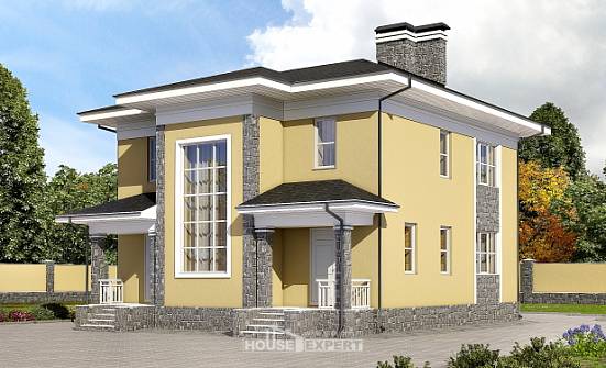 155-011-Л Проект двухэтажного дома, красивый дом из газосиликатных блоков Горно-Алтайск | Проекты домов от House Expert