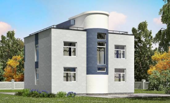 180-005-П Проект двухэтажного дома, современный загородный дом из теплоблока Горно-Алтайск | Проекты домов от House Expert