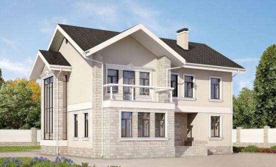 170-008-Л Проект двухэтажного дома, скромный коттедж из арболита Горно-Алтайск | Проекты домов от House Expert