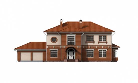 285-001-Л Проект двухэтажного дома и гаражом, красивый загородный дом из кирпича Горно-Алтайск | Проекты домов от House Expert