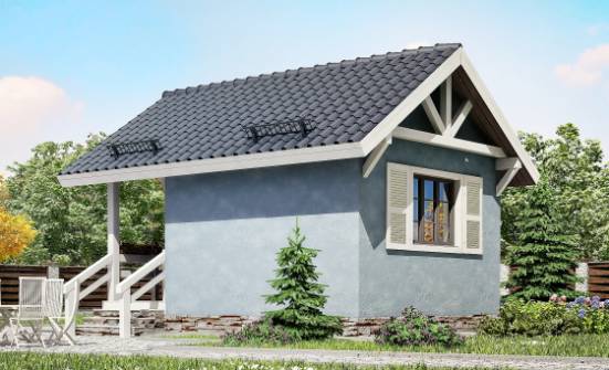 020-001-П Проект одноэтажного дома, бюджетный домик из дерева Горно-Алтайск | Проекты одноэтажных домов от House Expert