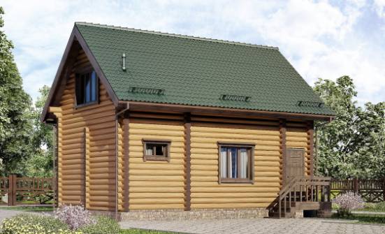 080-003-П Проект двухэтажного дома мансардный этаж, простой домик из дерева Горно-Алтайск | Проекты домов от House Expert