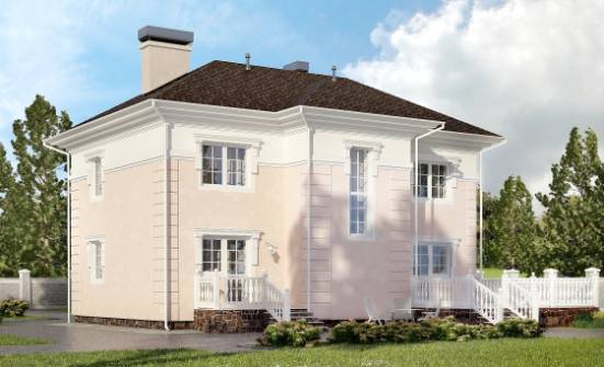 155-005-Л Проект двухэтажного дома, бюджетный коттедж из бризолита Горно-Алтайск | Проекты домов от House Expert