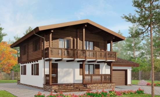 200-011-П Проект двухэтажного дома с мансардой, классический дом из поризованных блоков Горно-Алтайск | Проекты домов от House Expert