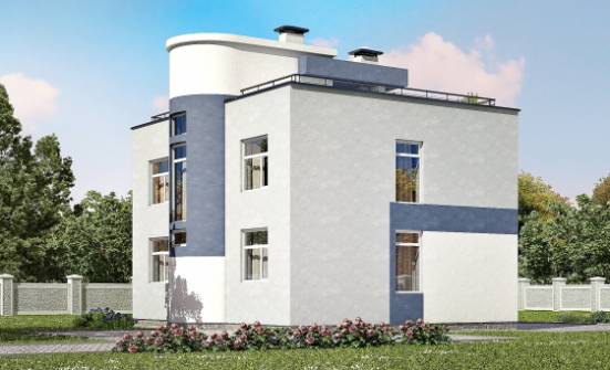 180-005-П Проект двухэтажного дома, современный загородный дом из теплоблока Горно-Алтайск | Проекты домов от House Expert
