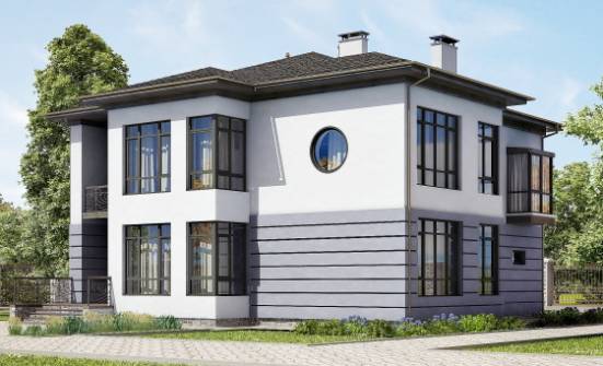300-006-Л Проект двухэтажного дома, гараж, огромный домик из кирпича Горно-Алтайск | Проекты домов от House Expert