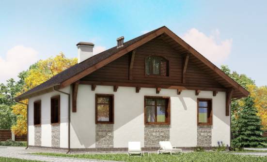 080-002-Л Проект одноэтажного дома, красивый дом из бризолита Горно-Алтайск | Проекты одноэтажных домов от House Expert