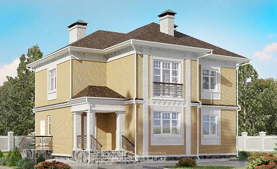 160-001-Л Проект двухэтажного дома, классический коттедж из газосиликатных блоков Горно-Алтайск | Проекты домов от House Expert