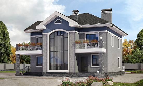 200-006-Л Проект двухэтажного дома, просторный дом из кирпича Горно-Алтайск | Проекты домов от House Expert