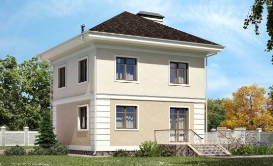 090-003-Л Проект двухэтажного дома, недорогой загородный дом из арболита Горно-Алтайск | Проекты домов от House Expert