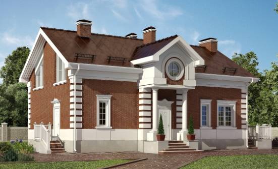 160-009-П Проект двухэтажного дома с мансардой, бюджетный домик из газобетона Горно-Алтайск | Проекты домов от House Expert