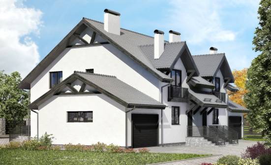 290-003-П Проект двухэтажного дома мансардой, просторный дом из поризованных блоков Горно-Алтайск | Проекты домов от House Expert