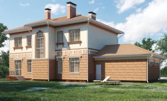 285-001-Л Проект двухэтажного дома и гаражом, красивый загородный дом из кирпича Горно-Алтайск | Проекты домов от House Expert