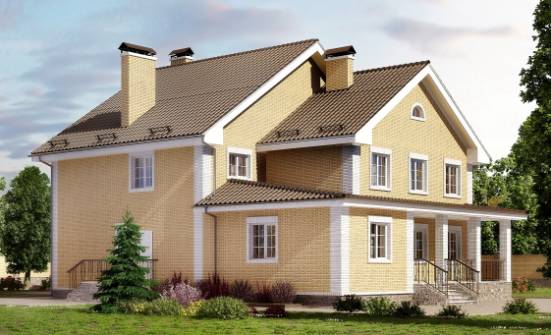 320-003-Л Проект двухэтажного дома, просторный загородный дом из газосиликатных блоков Горно-Алтайск | Проекты домов от House Expert