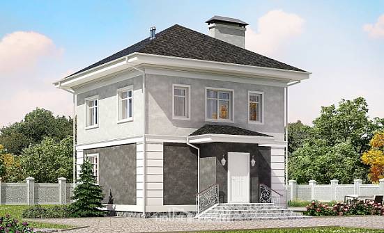 090-003-П Проект двухэтажного дома, скромный загородный дом из арболита Горно-Алтайск | Проекты домов от House Expert