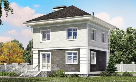 090-003-П Проект двухэтажного дома, скромный загородный дом из арболита Горно-Алтайск | Проекты домов от House Expert