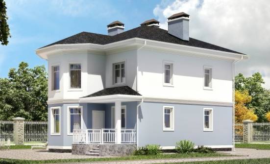 120-001-П Проект двухэтажного дома, простой загородный дом из теплоблока Горно-Алтайск | Проекты домов от House Expert