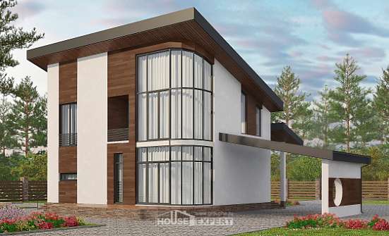 230-001-П Проект двухэтажного дома мансардой, красивый домик из кирпича Горно-Алтайск | Проекты домов от House Expert