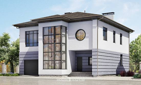 300-006-Л Проект двухэтажного дома, гараж, огромный домик из кирпича Горно-Алтайск | Проекты домов от House Expert