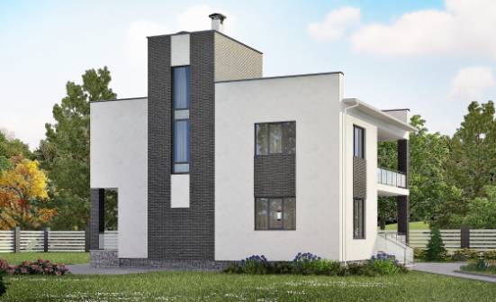 225-001-П Проект двухэтажного дома, простой дом из газобетона Горно-Алтайск | Проекты домов от House Expert