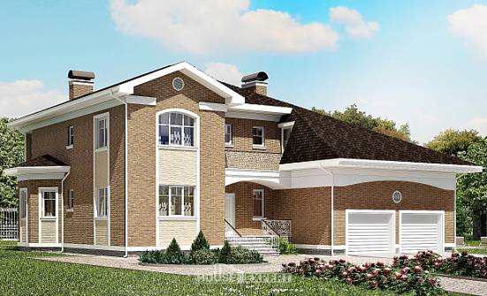 335-002-П Проект двухэтажного дома, гараж, уютный коттедж из кирпича Горно-Алтайск | Проекты домов от House Expert