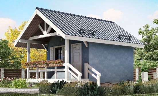 020-001-П Проект одноэтажного дома, бюджетный домик из дерева Горно-Алтайск | Проекты одноэтажных домов от House Expert