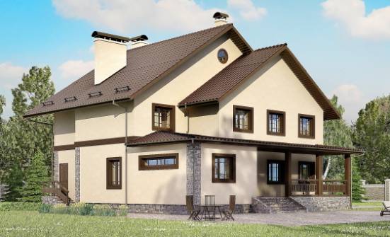 265-003-Л Проект двухэтажного дома, огромный загородный дом из арболита Горно-Алтайск | Проекты домов от House Expert