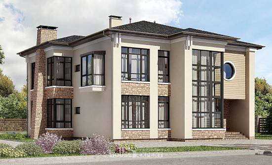 300-005-Л Проект двухэтажного дома, современный коттедж из кирпича Горно-Алтайск | Проекты домов от House Expert