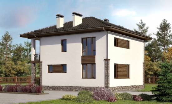 170-005-П Проект двухэтажного дома, бюджетный коттедж из керамзитобетонных блоков Горно-Алтайск | Проекты домов от House Expert