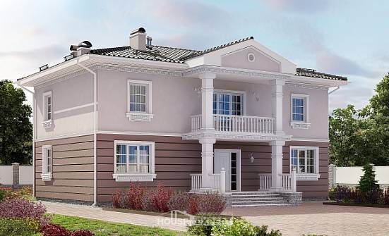 210-005-П Проект двухэтажного дома, просторный коттедж из бризолита Горно-Алтайск | Проекты домов от House Expert