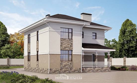 150-014-П Проект двухэтажного дома, уютный домик из керамзитобетонных блоков Горно-Алтайск | Проекты домов от House Expert