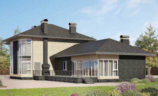 305-003-Л Проект двухэтажного дома, большой домик из газосиликатных блоков Горно-Алтайск | Проекты домов от House Expert