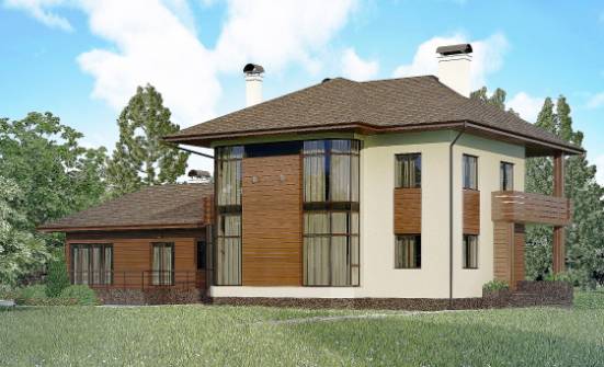 300-001-П Проект двухэтажного дома, классический загородный дом из кирпича Горно-Алтайск | Проекты домов от House Expert