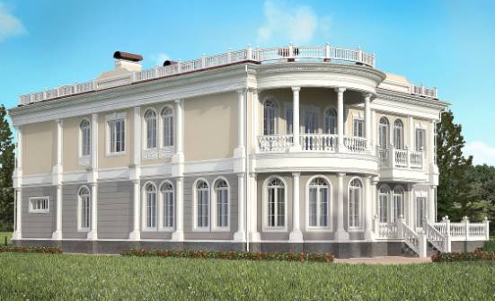 505-001-П Проект двухэтажного дома и гаражом, просторный загородный дом из поризованных блоков Горно-Алтайск | Проекты домов от House Expert