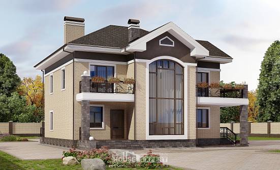 200-006-П Проект двухэтажного дома, простой загородный дом из кирпича Горно-Алтайск | Проекты домов от House Expert