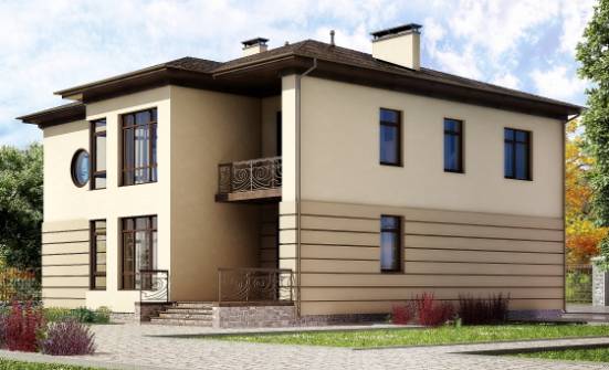 300-006-П Проект двухэтажного дома, гараж, просторный загородный дом из кирпича Горно-Алтайск | Проекты домов от House Expert