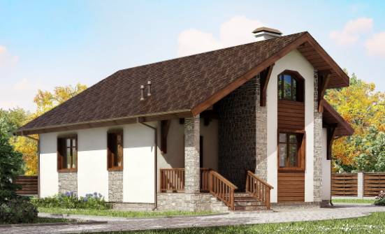 080-002-Л Проект одноэтажного дома, красивый дом из бризолита Горно-Алтайск | Проекты домов от House Expert