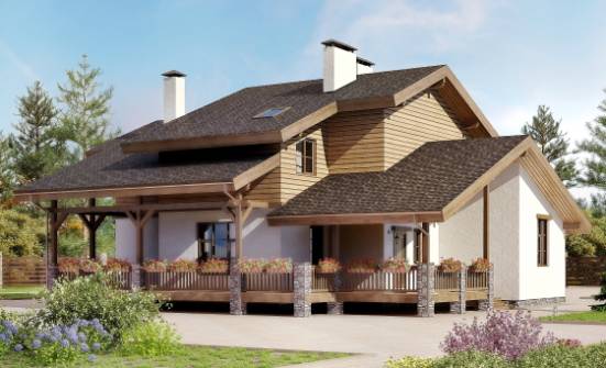210-006-П Проект двухэтажного дома с мансардой, классический дом из кирпича Горно-Алтайск | Проекты домов от House Expert