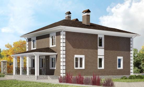 185-002-П Проект двухэтажного дома, небольшой коттедж из газобетона Горно-Алтайск | Проекты домов от House Expert