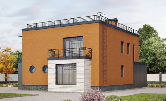 260-002-Л Проект двухэтажного дома, гараж, огромный загородный дом из твинблока Горно-Алтайск | Проекты домов от House Expert