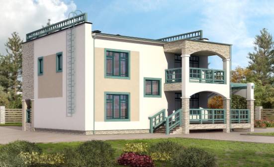 150-010-П Проект двухэтажного дома, уютный коттедж из кирпича Горно-Алтайск | Проекты домов от House Expert