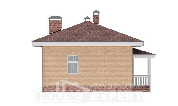 110-006-П Проект бани из поризованных блоков, House Expert
