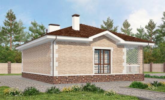 065-002-П Проект бани из кирпича Горно-Алтайск | Проекты домов от House Expert