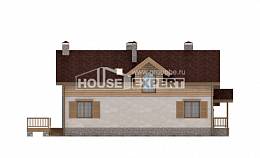 165-002-П Проект двухэтажного дома с мансардным этажом и гаражом, бюджетный коттедж из поризованных блоков Горно-Алтайск, House Expert