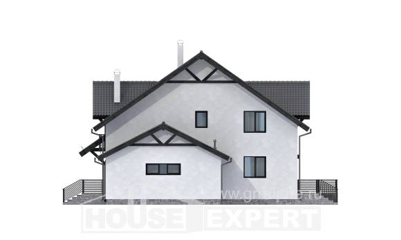 290-003-П Проект двухэтажного дома с мансардным этажом, уютный домик из газосиликатных блоков Горно-Алтайск, House Expert