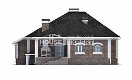 490-001-П Проект трехэтажного дома мансардный этаж и гаражом, огромный коттедж из кирпича, House Expert