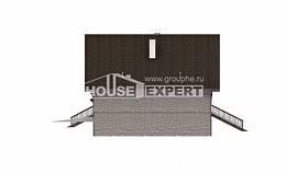 300-003-П Проект трехэтажного дома с мансардой и гаражом, современный домик из кирпича, House Expert