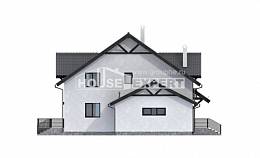 290-003-П Проект двухэтажного дома мансардой, большой домик из газосиликатных блоков Горно-Алтайск, House Expert