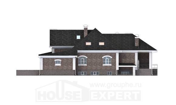 490-001-П Проект трехэтажного дома мансардой и гаражом, классический дом из кирпича Горно-Алтайск, House Expert